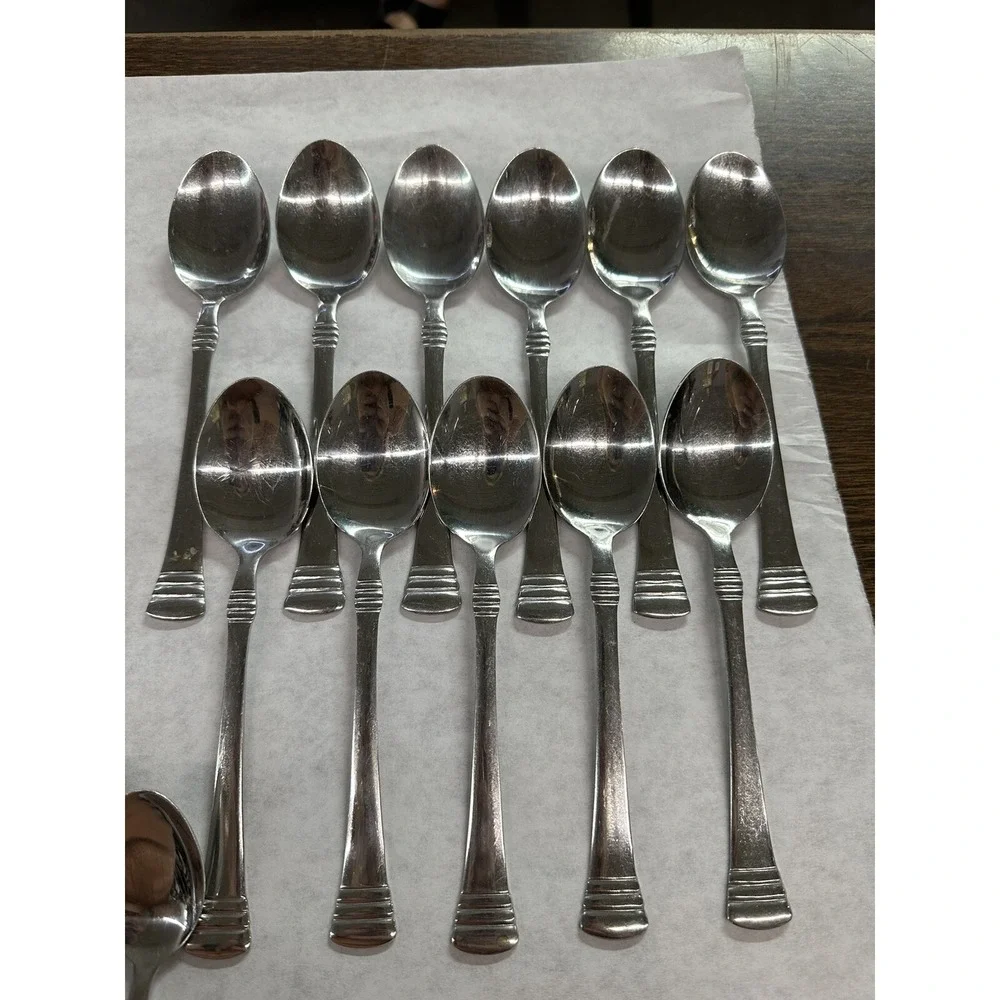 Cambridge Stainless China Codie 41 Pc Flatware‎ Set